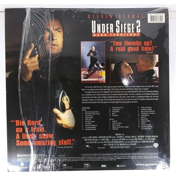 Under Siege 2 Dark Territory WS LaserDisc w/ Steven Seagal, Katherine Heigl - Picture 2 of 3